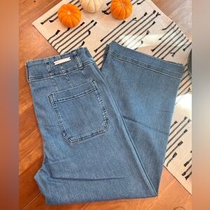 Pilcro and the Letterpress Light Blue Denim Jeans